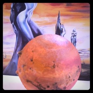 MARS 3D printed, hand painted globe NASA images